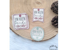 ADVENTSKALENDER Test-Türchen - Stickdatei ITH - Anhänger Von Herzen Danke